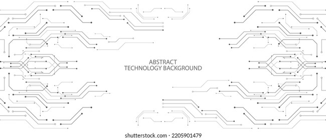 Grey white Abstract technology background, Hi tech digital connect, communication, high technology concept, science, technology background