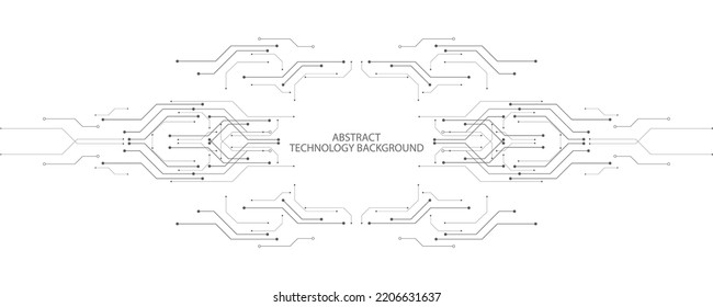 Grey white Abstract technology background, Hi tech digital connect, communication, high technology concept, science, technology background