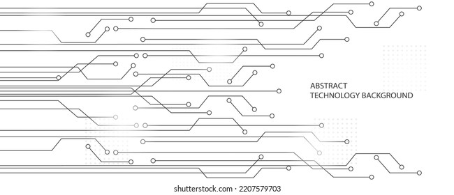 Grey white Abstract technology background, Hi tech digital connect, communication, high technology concept, science, technology background