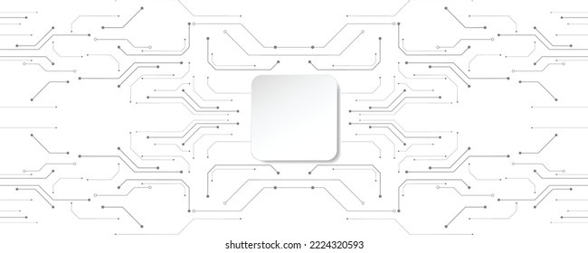 Grey white Abstract technology background, Hi tech digital connect, communication, high technology concept, science, technology background