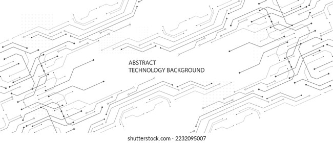 Fondo de tecnología Gris White Resumen, alta tecnología de conexión digital, comunicación, concepto de alta tecnología, ciencia, tecnología de fondo