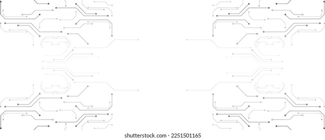 Grey white Abstract technology background, Hi tech digital connect, communication, High technology concept
