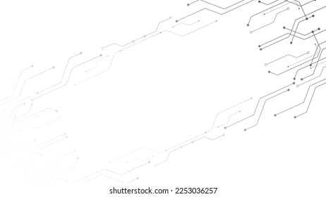 Fondo de tecnología Gris White Resumen, alta tecnología de conexión digital, comunicación, concepto de alta tecnología, ciencia, tecnología de fondo