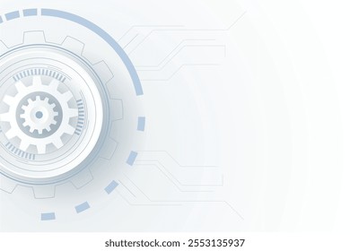Grey white Abstract technology background, Hi tech digital connect, communication, high technology concept, science, technology background
