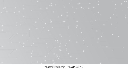 Fondo de tecnología Abstractas blanco gris, conexión digital de alta tecnología, comunicación, concepto de alta tecnología, ciencia, fondo de tecnología eps 10