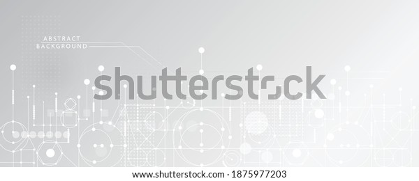 Grey white Abstract\
technology background, business graphic ,Hi-tech communication\
concept innovation background,science and technology digital line\
white background