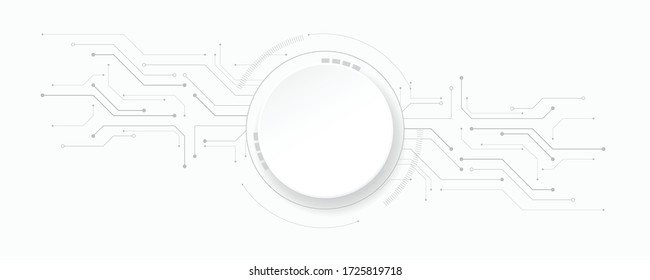 Grey white Abstract technology background,Hi tech digital connect, communication, high technology concept, science, technology background