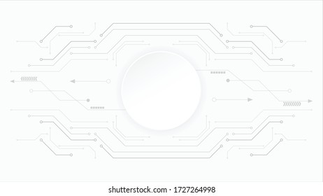 Antecedentes de la tecnología Gray white Resumen, alta tecnología de conexión digital, comunicación, concepto de alta tecnología, ciencia, tecnología de fondo