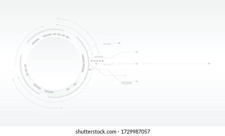 Grey white Abstract technology background,Hi tech digital connect, communication, high technology concept, science, technology background