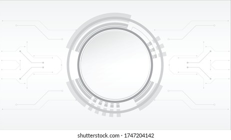 Grey white Abstract technology background,Hi tech digital connect, communication, high technology concept, science, technology background