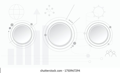 Antecedentes de la tecnología Gray white Resumen, alta tecnología de conexión digital, comunicación, concepto de alta tecnología, ciencia, tecnología de fondo