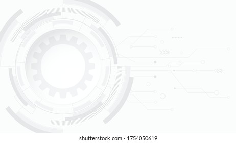 Grey white Abstract technology background,Hi tech digital connect, communication, high technology concept, science, technology background