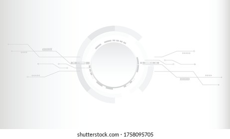 Antecedentes de la tecnología Gray white Resumen, alta tecnología de conexión digital, comunicación, concepto de alta tecnología, ciencia, tecnología de fondo