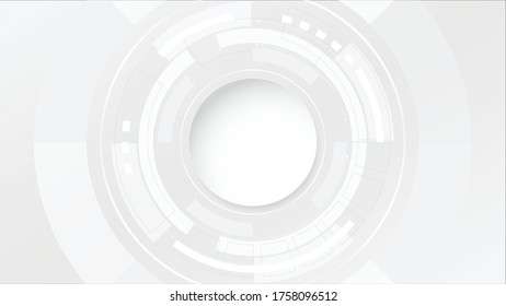 Grey white Abstract technology background,Hi tech digital connect, communication, high technology concept, science, technology background