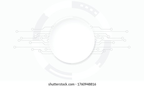 Grey white Abstract technology background,Hi tech digital connect, communication, high technology concept, science, technology background