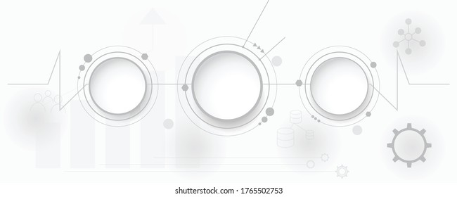 Antecedentes de la tecnología Gray white Resumen, alta tecnología de conexión digital, comunicación, concepto de alta tecnología, ciencia, tecnología de fondo