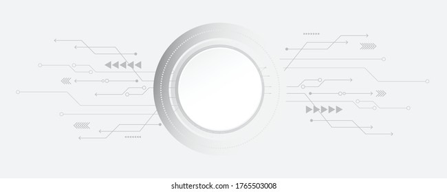 Antecedentes de la tecnología Gray white Resumen, alta tecnología de conexión digital, comunicación, concepto de alta tecnología, ciencia, tecnología de fondo