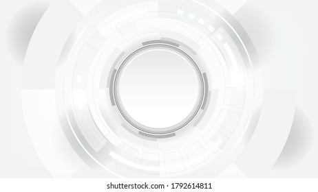 Grey white Abstract technology background,Hi tech digital connect, communication, high technology concept, science, technology background