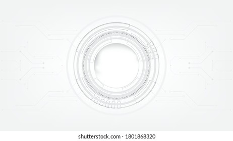 Grey white Abstract technology background,Hi tech digital connect, communication, high technology concept, science, technology background