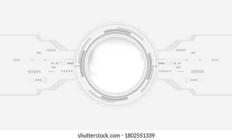 Antecedentes de la tecnología Gray white Resumen, alta tecnología de conexión digital, comunicación, concepto de alta tecnología, ciencia, tecnología de fondo