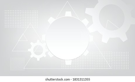 Antecedentes de la tecnología Gray white Resumen, alta tecnología de conexión digital, comunicación, concepto de alta tecnología, ciencia, tecnología de fondo