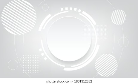 Grey white Abstract technology background,Hi tech digital connect, communication, high technology concept, science, technology background