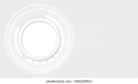 Grey white Abstract technology background,Hi tech digital connect, communication, high technology concept, science, technology background