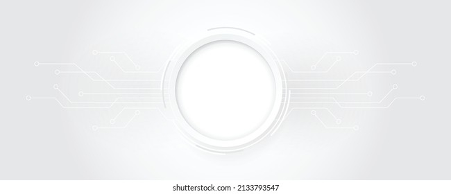 Grey white Abstract technology background,Hi tech digital connect, communication, high technology concept, science, technology background