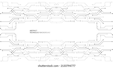 Grey white Abstract technology background,Hi tech digital connect, communication, high technology concept, science, technology background