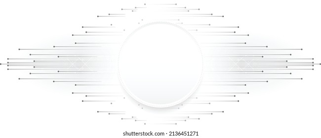 Grey white Abstract technology background,Hi tech digital connect, communication, high technology concept, science, technology background
