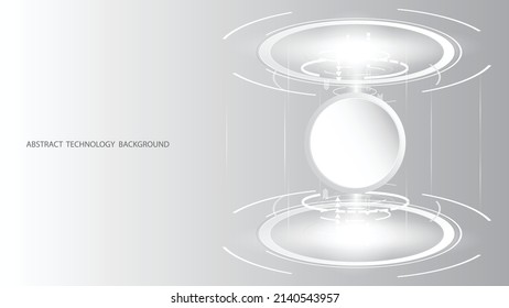 Antecedentes de la tecnología Gray white Resumen, alta tecnología de conexión digital, comunicación, concepto de alta tecnología, ciencia, tecnología de fondo