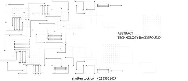 Antecedentes de la tecnología Gray white Resumen, alta tecnología de conexión digital, comunicación, concepto de alta tecnología, ciencia, tecnología de fondo