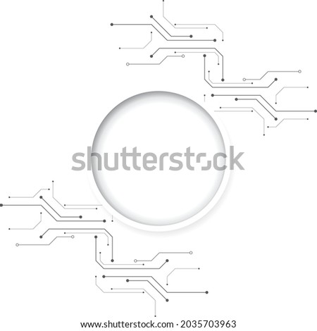 Grey white Abstract technology background,Hi tech digital connect, communication, high technology concept, science, technology background