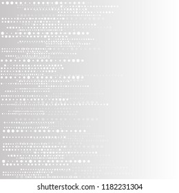 Grey White Background. Circles background. Random Dots. Grey and White shades. Grey background for your design. Digital. Mosaic effect. Halftone vector.