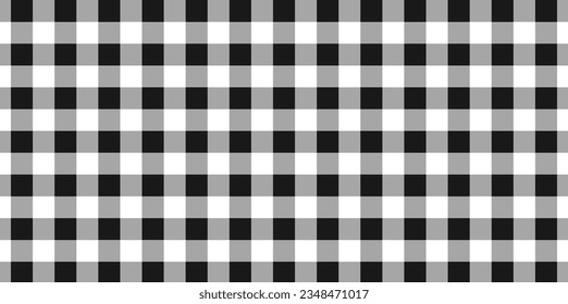 Grey, white and black gingham background pattern for web, print, textile, wallpaper, gift wrapping paper and other.