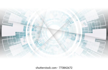 grey & white, blue modern technology electric digital abstract background. Vector graphic design