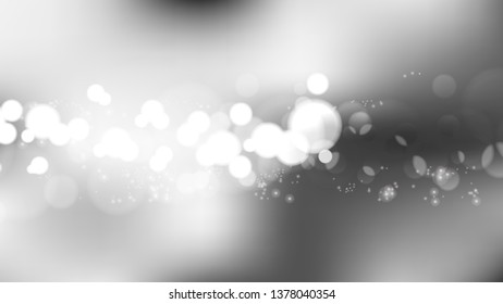 Grey and White Blur Lights Background