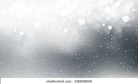 Grey and White Blur Lights Background
