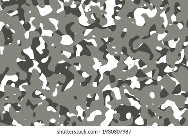 grey and white camouflage vector design pattern for backgrounds, clothing 