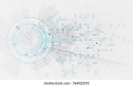 grey & white color electric digital abstract new technology background. Vector graphic design for creative banner, poster, template website,book