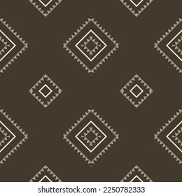 Grey and white diamond knitting frame with grey and white circle pattern background vector illustration image