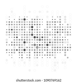 grey & white Effect Halftone Geometric Abstract pattern design Background. Vector EPS10. use for template banner, poster, or web.