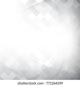 Grey & white element geometric background with gear shape. Vector abstract graphic design