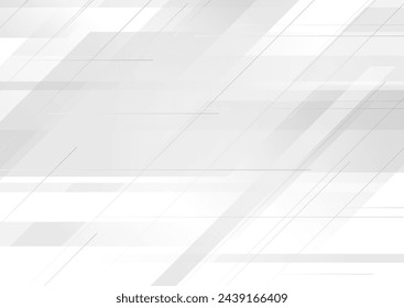 Grey and white geometric minimal abstract background. Vector design