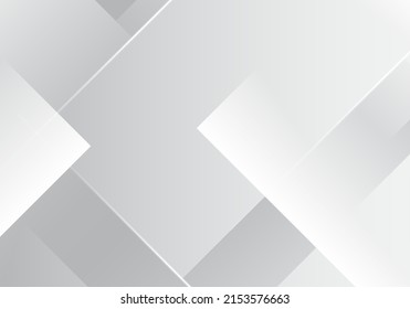 grey and white geometric stylish smooth background design vector