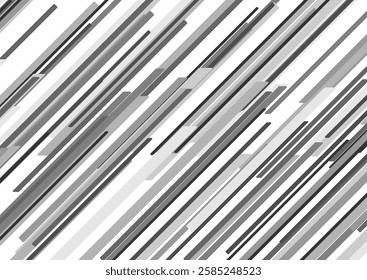 Grey white geometric tech abstract minimal striped background. Futuristic vector design