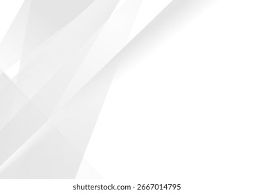 Grey white glossy stripes abstract minimal tech background. Concept low poly vector design