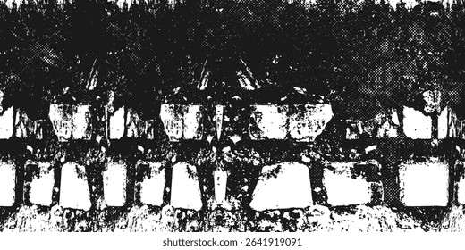 Grey and white grunge. Distress overlay texture. Rough and dirty wall background concept with abstract surface dust. Worn, torn and weathered effect. Vector illustration, EPS 10.