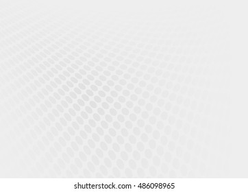 Grey and white halftone and dotted lines perspective background