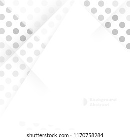 grey and white Halftone geometric background design.